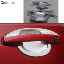 Car cover detector trim ABS chrome external outside door Bowl frame 4pcs For Toyota Vios/Yaris sedan 2014 2015 2016 2024 - buy cheap