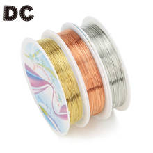 DC 25meter/Roll Copper Wires Beading Brass Gold Color Ropes Cords Wire 0.3mm for DIY Beaded Jewelry Making Findings Accessories 2024 - buy cheap