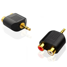 Divisor estéreo de conector RCA, adaptador de Audio macho a 2 RCA hembra de 3,5 Mm para ordenador, altavoz, auriculares 2024 - compra barato