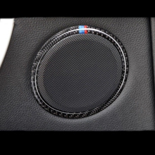 Кольцо для автомобильной двери из углеродного волокна, звуковое украшение, громкий динамик, обшивка, автомобильные аксессуары для BMW 3, 4 серии, 3GT, F30, F31, F32, F34 2024 - купить недорого