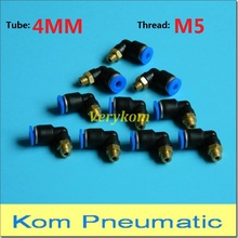 10pcs In Lot PL 4-M5 Pneumatic Push In 4mm Tube M5 Thread Male Elbow Air Fitting Quick Connector ,4mm-M5 2024 - buy cheap