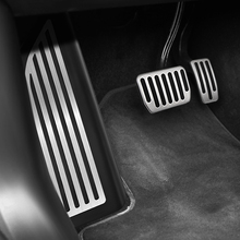 Lhd para tesla modelo 3 2017 2018 2019 no acelerador do carro combustível gás freio morto apoio para os pés pedal capa guarnição acessórios 2024 - compre barato