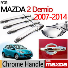 Manilla de puerta cromada para coche Mazda 2, accesorio para Demio, sin óxido, de lujo, 2007-2014, 2008, 2009, 2010, 2011, 2012, 2013 2024 - compra barato