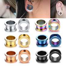 2pcs/lot Steel Ear Plugs and Tunnels Flesh Earring Piercings Lobe Piercing Ear Gauge Ear Tunnels Expanders Body Jewelry Piercing 2024 - buy cheap