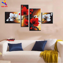 4PCS Directly From Artist Canvas Painting ,100% Handmade Modern Abstract   Oil Painting  Canvas Wall Art  Home Decoration  TH011 2024 - buy cheap