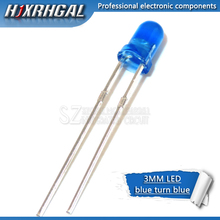 Hjxrhgal-luces led de 3mm, iluminación azul difusa, nuevo y original, 100 unidades 2024 - compra barato