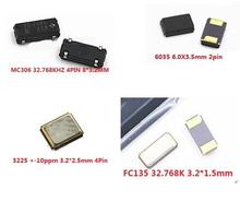 10 unidades (FC135, 3,2x1,5mm, 2 pines) (3225 +-10ppm, 4P, 32MHz, 12Mhz)(32.768KHZ, MC306, 8X3,2 MM, 4P)(6035, 12M, 2 pines) oscilador de cristal pasivo 2024 - compra barato