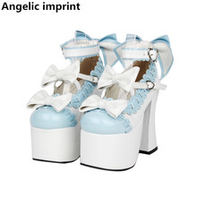 Angelic imprint woman mori girl lolita cosplay shoes lady high heels pumps platform shoes women princess dress party shoes 33-47 2024 - buy cheap