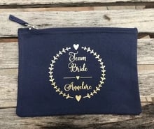 Personalized Bridesmaid clutches  Maid of Honor makeup Bag Bride teamGift Bag Bride Makeup comestic Bags party decorations 2024 - buy cheap
