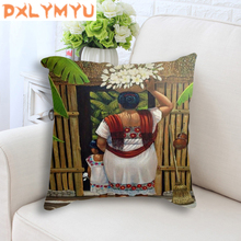 Capa de almofada decorativa para decoração de casa, capa de almofada retrô com figura, estilo de vida, 45x45cm 2024 - compre barato
