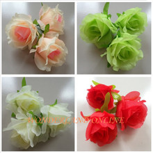 50PCS 10Colors 8CM Fabric Rose Silk Flower Heads DIY Wedding Accessories Wall Arch Flowers Vine Decorative 2024 - buy cheap