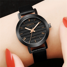 Fashion Small Dial Women Watches Geneva Top Brand Luxury Stylish Leather Woman Watch 2022 Casual Dress Ladies Clock Reloj Mujer 2024 - buy cheap