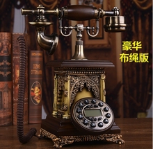 Fashion wood telephone vintage american household quality telephone Caller ID Hands-free/ backlit version telephone 2024 - buy cheap