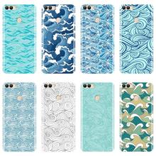 Wave Art Silicone Phone Case For Huawei P9 Lite Mini P10 P Smart Plus P20 Pro Soft Back Cover For Huawei P10 P20 P8 P9 Lite 2017 2024 - buy cheap