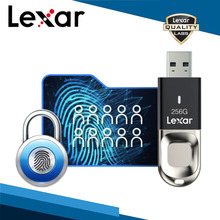 Lexar USB3.0 32G 64G 128G U Disk Jumpdrive 10 Fingerprint IDs F35 USB 3.0 Encryption Security 256 Bit AES 150MB/s Easy Set-up 2024 - buy cheap