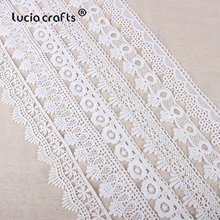 2yards/lot White Lace Embroidery Trim Ribbon Patchwork Material DIY Sewing Garment Clothing Handmade Packing Accessories N0826 2024 - buy cheap