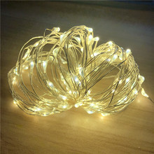 2M 5M 10M 100 Led Strings Copper Wire 3XAA Battery Operated Christmas Wedding Party Decoration LED String Fairy Lights 2024 - buy cheap