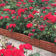 6Pcs Garden Brick Cement Fence Cement Stone Mold Concrete Flower Courtyard Lawn Mould Imitation stone plastic fence GT116 2024 - buy cheap