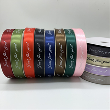 Cinturón de embalaje de regalo romántico impreso "Just For You", cinta de diseño para decoración de boda y Navidad, 5 yardas, 25mm 2024 - compra barato
