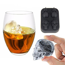 1Pc Sale Hot Large Ice Cube Maker Tray Pudding Mold 3D Skull Silicone Mold 4 Cavity DIY Form Ice Cream Mold Kitchen Accessories 2024 - buy cheap