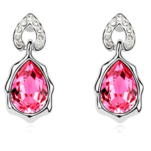 High Quality Earrings For Women Crystals from Swarovski Earings Pendientes Female Fashion Jewelry 2024 - buy cheap