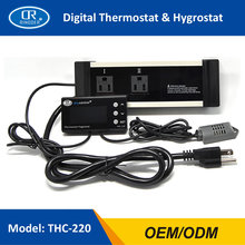 Controlador de temperatura e umidade digital de flash, higrotermostato, termo-higrostato, estufa para répteis, terrário 2024 - compre barato