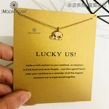 Lucky us thai elefante prata de ouro gargantilha colar feminino kolíe colar de moda 2019 joias colar bijuterias 2024 - compre barato
