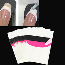 10pcs French Nail Art Tips 3 Style Form Fringe Guides Sticker Nail Sticker Nail Art Form Fringe Guides Sticker DIY  Manicure 2024 - buy cheap