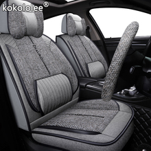 Kokololee capa de assento de carro de tecido, para honda liberado lexus rx330 rx lc200 es lada 2107 2114 kia motiver brilliance v5, conjunto de capa 2024 - compre barato
