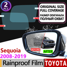 Para toyota sequoia 2008 2010 2012 2015 2017 2018 sr5 trd capa anti nevoeiro espelho retrovisor à prova de chuva anti-nevoeiro filmes acessórios do carro 2024 - compre barato