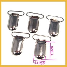 Wholesales  80 pcs  1'' suspender clips Lead Free Metal Suspender Paci Pacifier Clips Ribbon Craft Sewing Tool 2024 - buy cheap