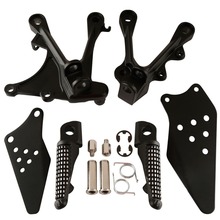 Pedaleira de motocicleta preto fosco para kawasaki zx636 2005-2006 2024 - compre barato