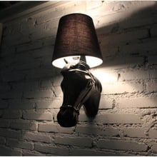 Современный светодиодный светильник настенный AC85-265V комната отдыха лампа спальня чтения Бра украшения свет настенный светильник голова лошади бра на стену классические настенные светильники для спальни 2024 - купить недорого
