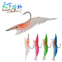 TAF 5pcs 6cm/6.5g 9cm/10g Shrimp Fishing Lures with Single Hook Silicone Isca Artificial Soft Baits for Carp Fishing Wobblers 2024 - buy cheap