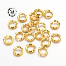 Golden Color Brass JumpRings, Close but Unsoldered, about 5mm in diameter, 1mm thick 2024 - buy cheap