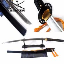 Hand Forged Japanese Black Kill Bill Katana Sword Black Iron Tsuba 9260 Spring steel Sharpened Blade 2024 - buy cheap
