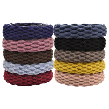 Bandas de goma de nailon para niña y mujer, cintas para el pelo de color marrón y negro, soportes para coleta de goma, cintas elásticas para el pelo, lazos para el cabello, 5 uds. 2024 - compra barato