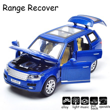 1:32 Land Off-Road Rover metal car model 7 Seats Vehicle Sound And Light Alloy Pull Back Toy Car Toys for Children Model Car 2024 - buy cheap