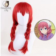 50cm Cosplay Wig Amano Miu Off Blend S Red Braids Hair Anime Woman Costume Wig Peruca + Free Wig Cap 2024 - buy cheap