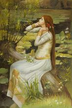 Decorative Wall Art Painting Female Canvas Art Ophelia by John William Waterhouse Oil Painting Hand Painted High Quality 2024 - buy cheap