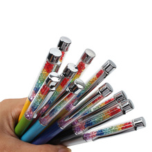 2PCS/LOT GOOD QUALITY Colorful crystal Pen Rainrow Diamond Office School Supplies Pens Pencils Writing Ballpoint Pens Nib 0.7mm 2024 - buy cheap