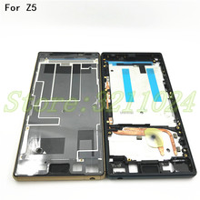 For Sony Xperia Z5 Dual E6653 E6603 E6633 E6683 Housing Middle Bezel Plate LCD Frame chassis with Power Button Dust Plug Cover 2024 - buy cheap