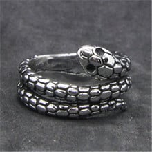 Mamba-Anillo de serpiente de acero inoxidable para fiesta, nuevo diseño, 316L, 1 unidad 2024 - compra barato