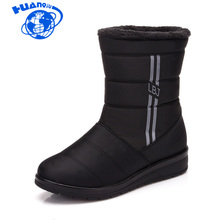 HUANQIU Winter Woman Cotton shoes High Sleeve Waterproof Snow Boots Lightweight Warm Shoes FM75 2024 - buy cheap