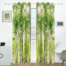 Birch Tree Curtains Drapes Panels Darkening Blackout Grommet Room Divider for Patio Window Sliding Glass Door 55x84 Inches 2024 - buy cheap