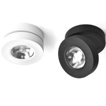 Luz led de pista ultradelgada moderna, 3W, 5W, 7W, focos de montaje en superficie, industrial, blanco y negro, carril ajustable, tienda de iluminación 2024 - compra barato