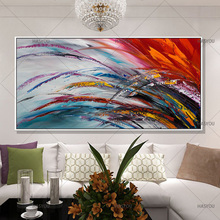 Handmade Colorful Art Painting Hand Painted Modern Abstract Oil Painting On Canvas Wall Art Gift For Living Room 2024 - buy cheap