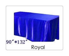 Free shipping rectangle tablecloth size 90"*132" color  royal blue  for wedding decoration /dining tablecloth 2024 - buy cheap
