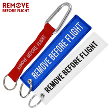 Remove Before Flight Chaveiro Keychain Custimized Embroidery Keychain Ring for Aviation Gifts OEM Key Ring Jewelry Luggage Tag 2024 - buy cheap