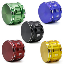 High Quality 4Parts 63mm Aluminum Alloy Spice Mill Tobacco Herb Grinder Smoker Hand Muller Hookah Shisha Water Pipe Wholesale 2024 - buy cheap